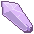 a small purple crystal