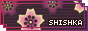 pink flowers on a dark bakground with white text saying Shishka